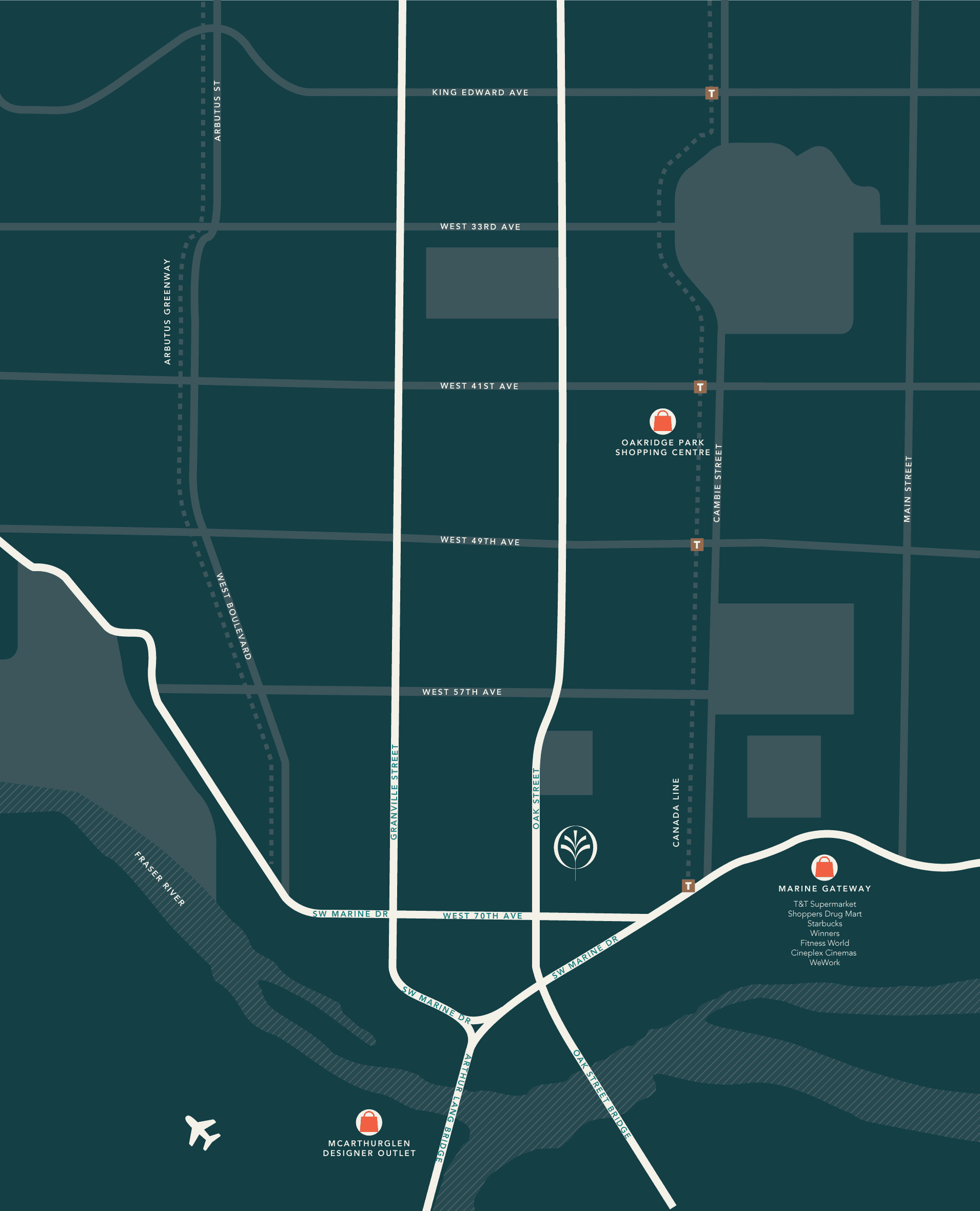 Shopping & Entertainment Map